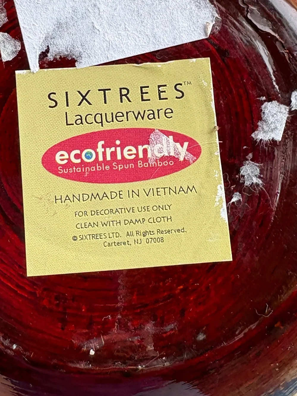Sixtrees lacquerware ecofriendly